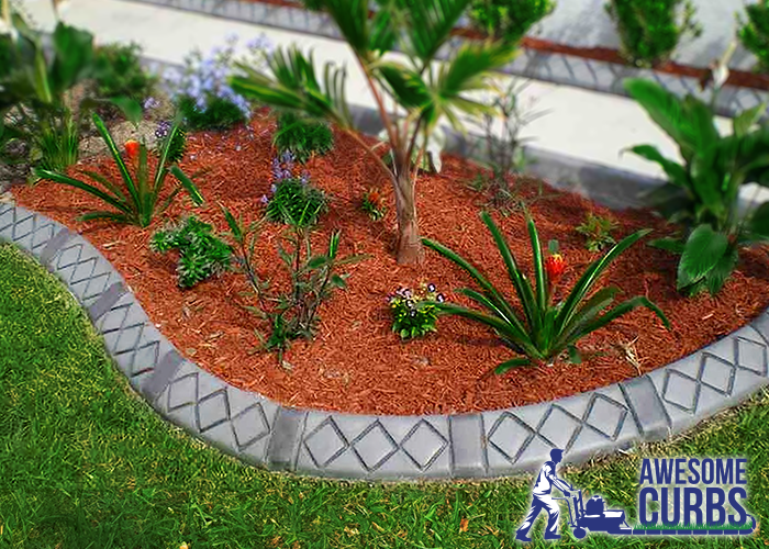 Landscape Curbing - Custom Stamped Edging - Diamond