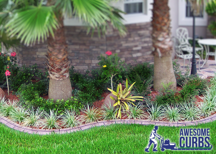 Landscape Curbing - Custom Stamped Edging - Paver