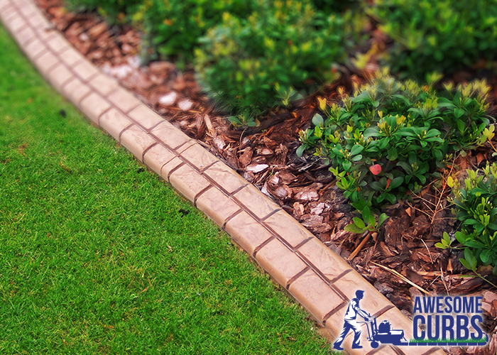 Landscape Curbing - Custom Stamped Edging - Paver